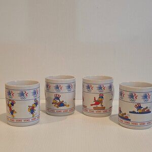 Sam the Eagle VONS Coffee Mug 1984 Los Angeles Summer Olympics PAPEL Set of 4